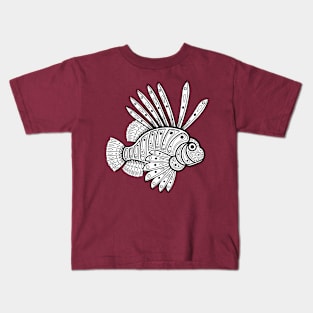 Native Inspired Lion Fish Kids T-Shirt